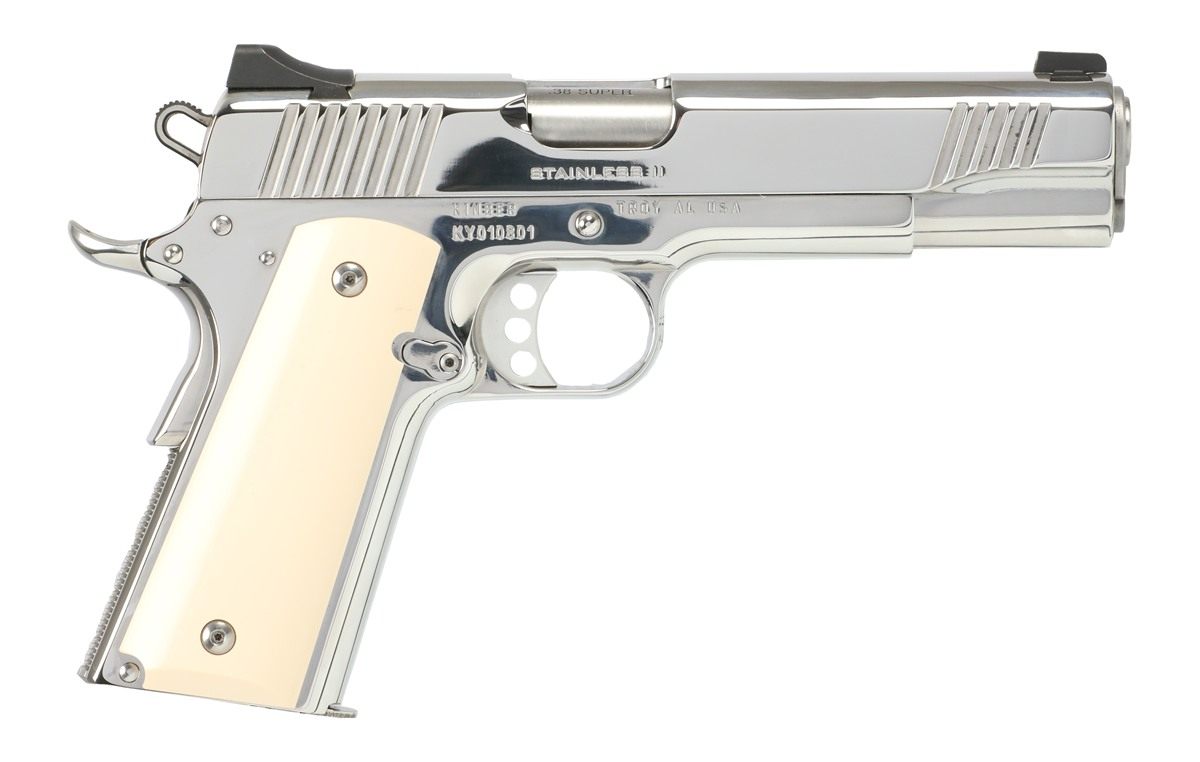 Kimber Mfg.,3200397 High Polished 38 Super 9+1 5in Front Serrations Stainle