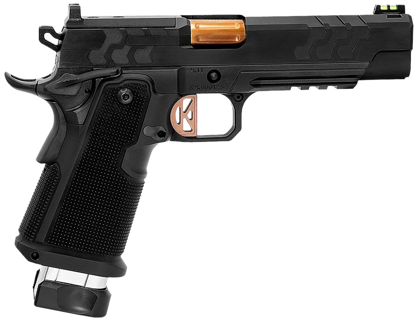 Kimber Mfg.,3500051 2K11 (OR) 9mm 20+1 5in High Polished w/ Coyote PVD, Bru