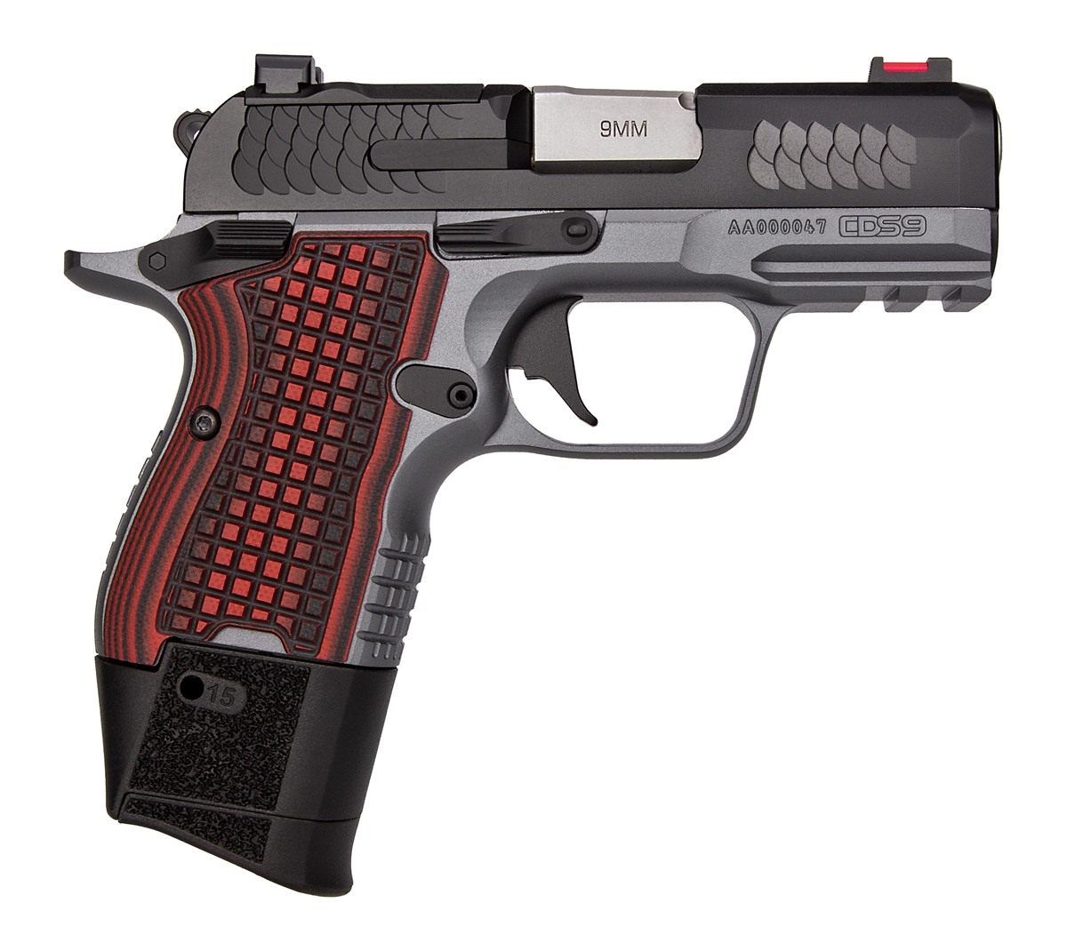 Kimber Mfg.,3600003 CDS9 9mm 15rd 3.18in Black KimPro II Optic Ready Stainl