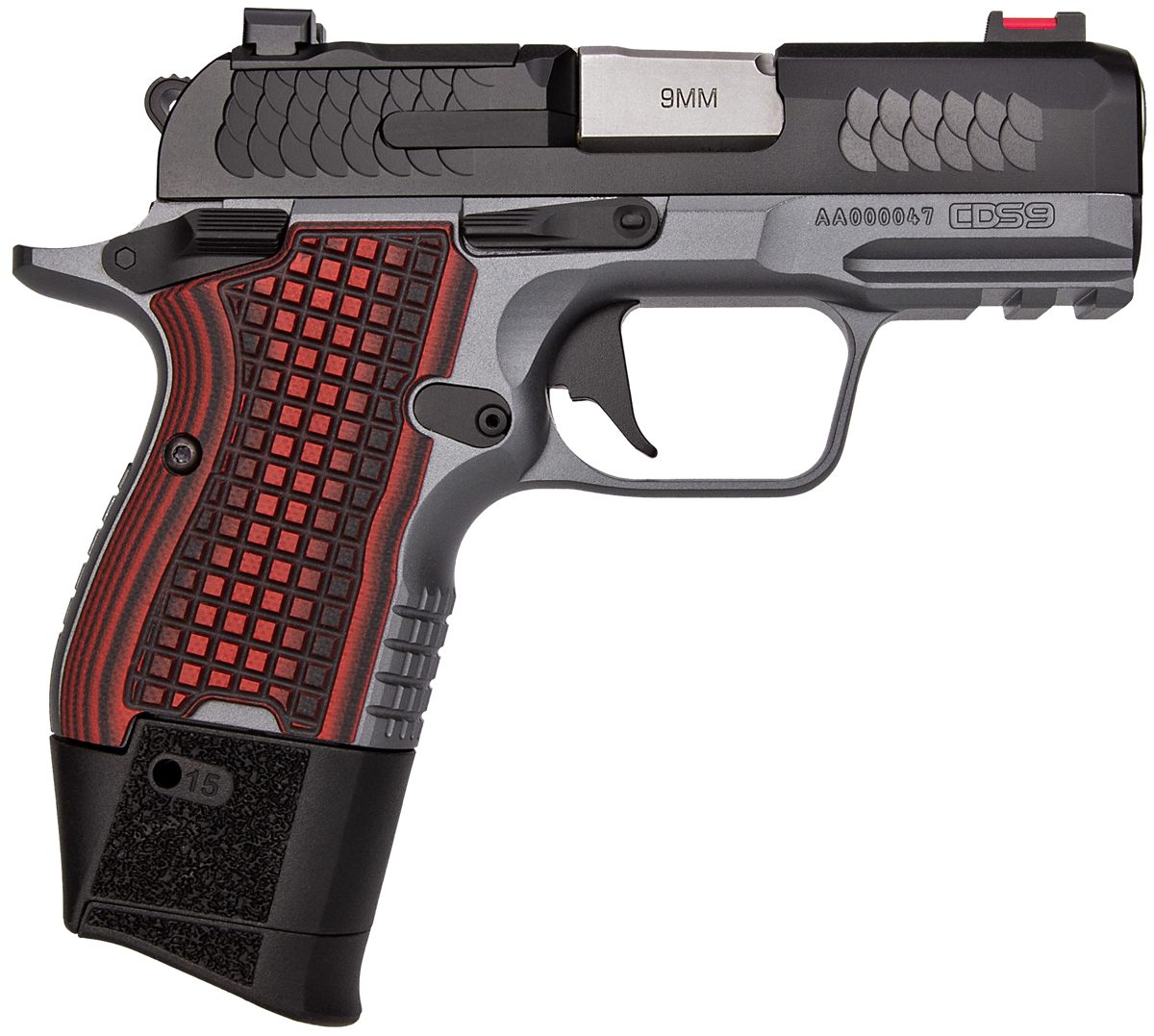 Kimber Mfg.,3600003 CDS9 9mm 15rd 3.18in Black KimPro II Optic Ready Stainl view 2