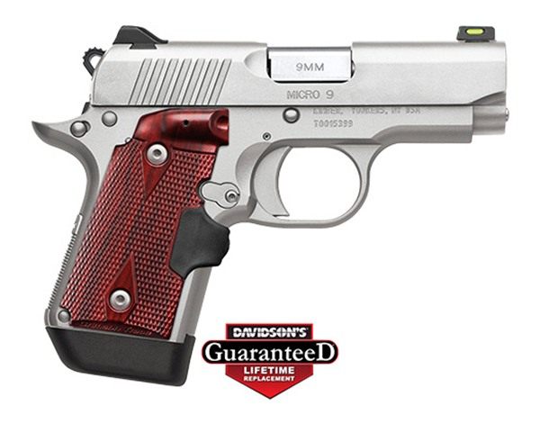 Kimber Mfg.,3700482 Micro 9 Stainless Steel 9mm 7+1 3.15in Satin Silver Sli view 3