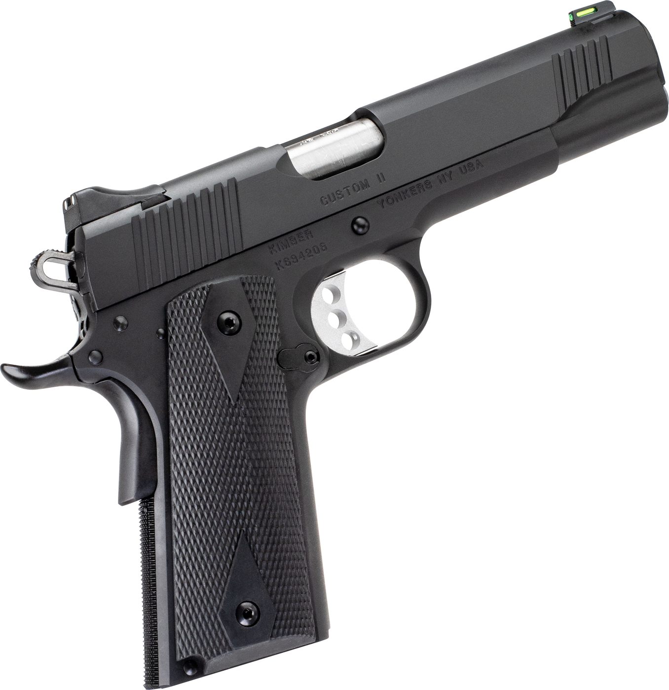 Kimber Mfg.,inc 3700551 Custom II GFO 10mm 8+1 5" Stainless Steel Slide Matte Black F/S Rubber Grip G-10 Grip