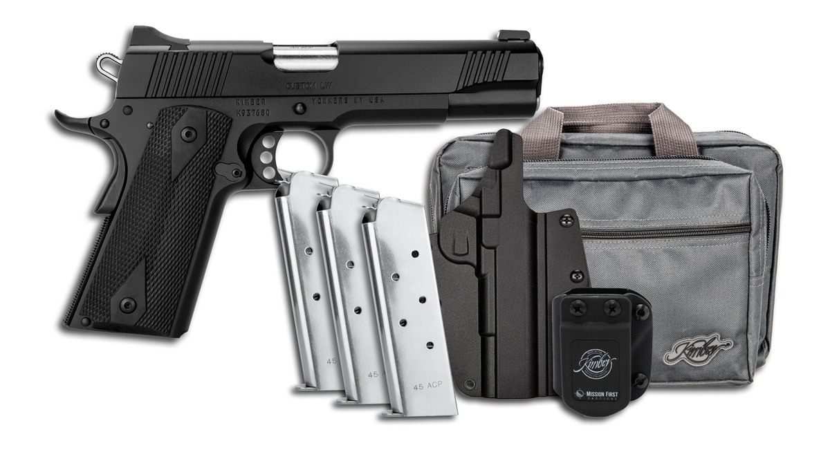 Kimber America Mfg.,3700812 Custom LW Club Bundle 45ACP 7+1 5in Front Serra