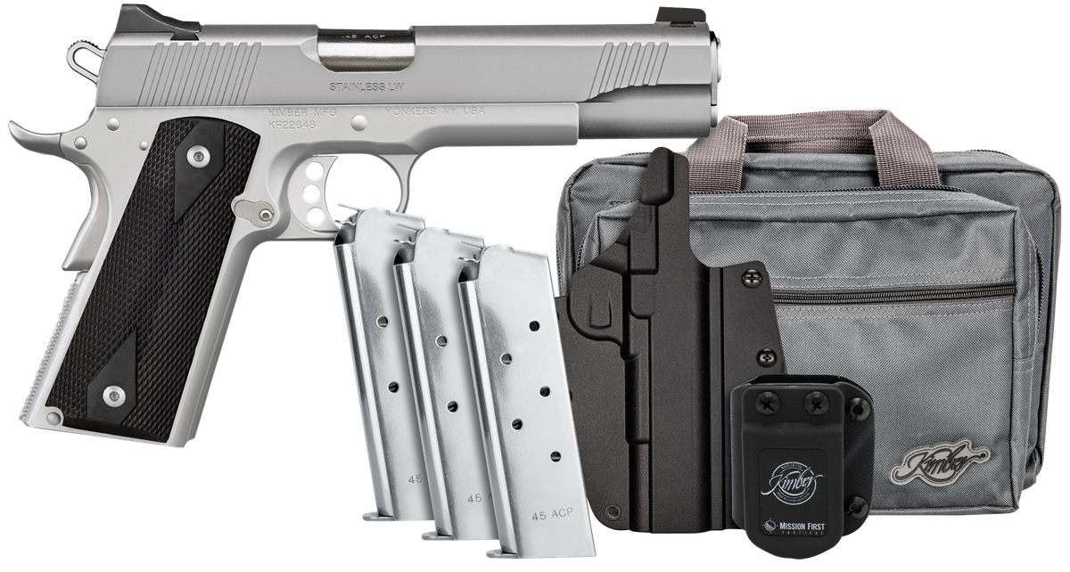 Kimber America Mfg, 3700826 Stainless LW Club Bundle Full Size 45 ACP 7+1 5 view 2