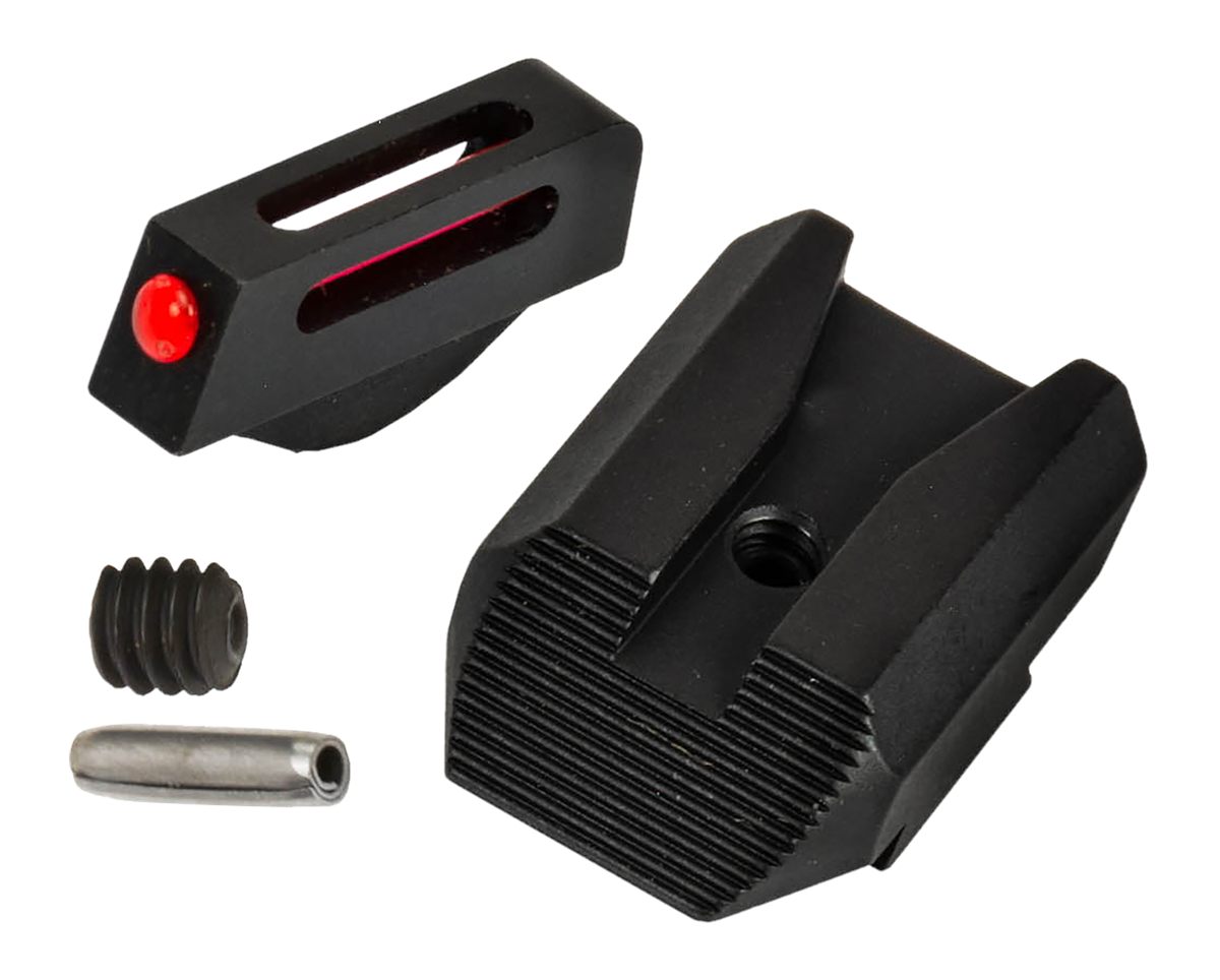 Kimber Mfg.,4000153 KS6 Fiber Optic Sight Set Red/Fiber Front Black/Blank R