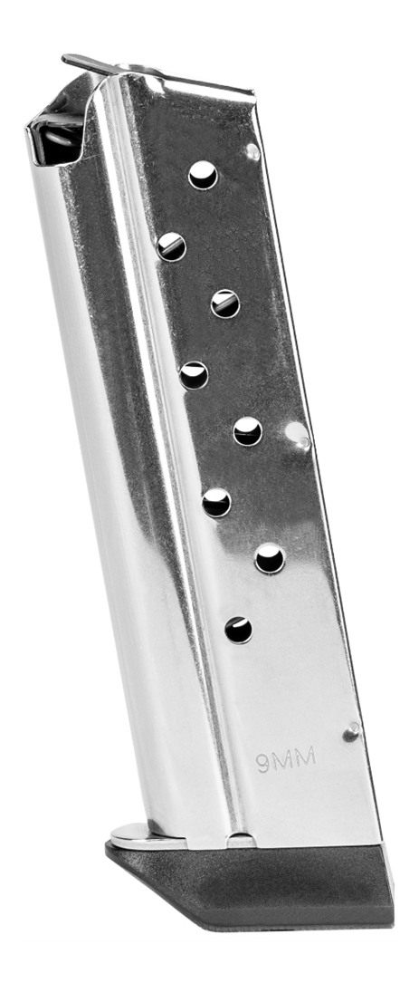 Kimber America Mfg, 4200380 9rd 9mm Luger Fits 1911 Silver Stainless Steel view 2