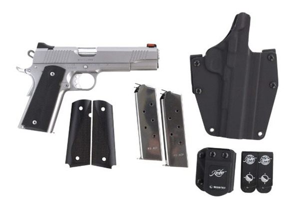 Kimber Mfg.,3200007 Stainless II Club Bundle 45ACP 7+1 5in Satin Silver Fro view 3