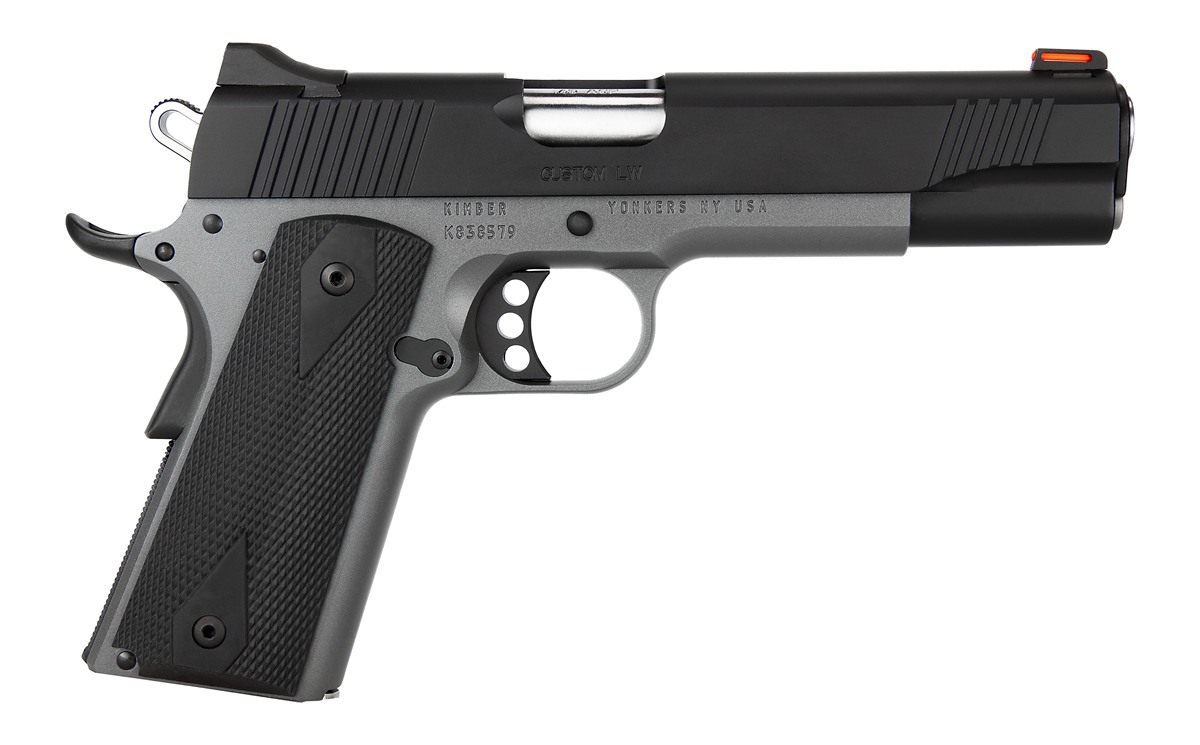 Kimber Mfg.,3700693CA Custom LW Shadow Ghost (MA) 45 ACP 8+1 5in KimPro Bla