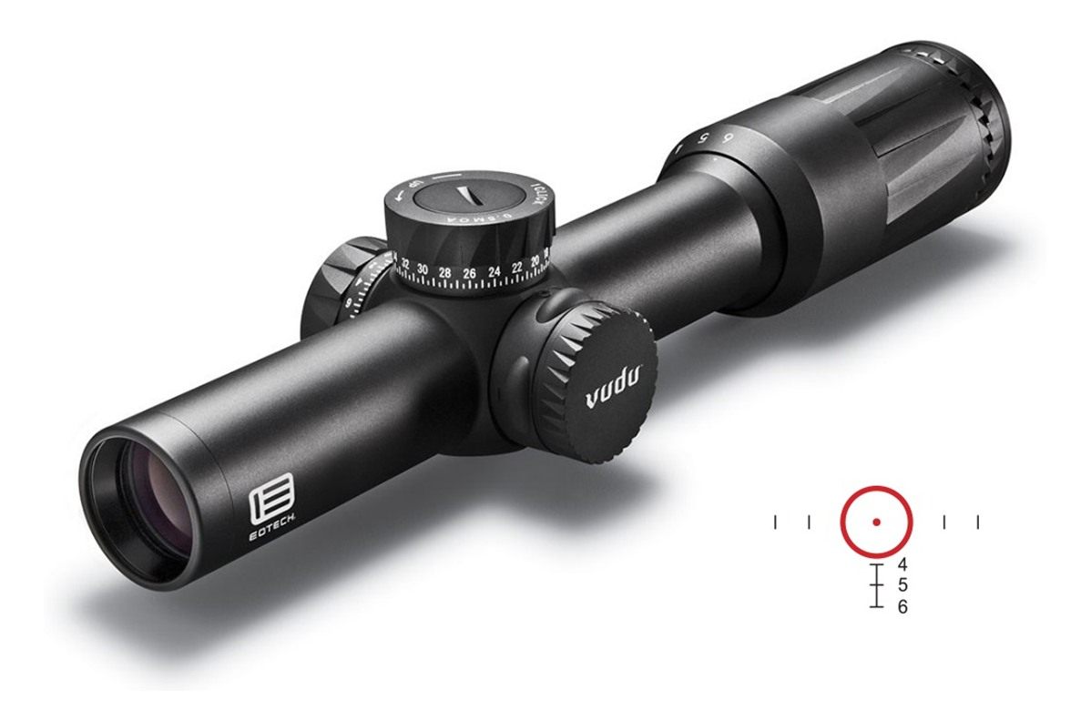 Eotech VDU16FFSR2 Vudu FFP Black Anodized 1-6x24mm 30mm Tube Illuminated SR view 2