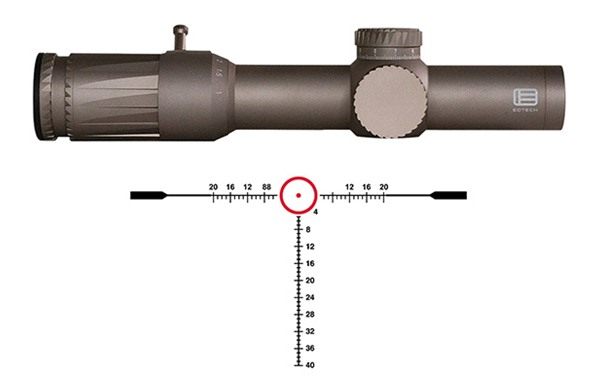 Eotech L 3 VDU110FFSR4TAN Vudu Tan 1-10x28mm 34mm Tube, 1 MOA Illuminated R view 2