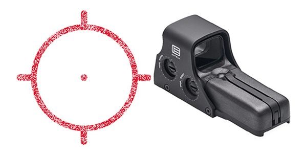 Eotech 512 Holographic Weapon Sight - Non-Night Vision 68 MOA Ring with 1 D view 3