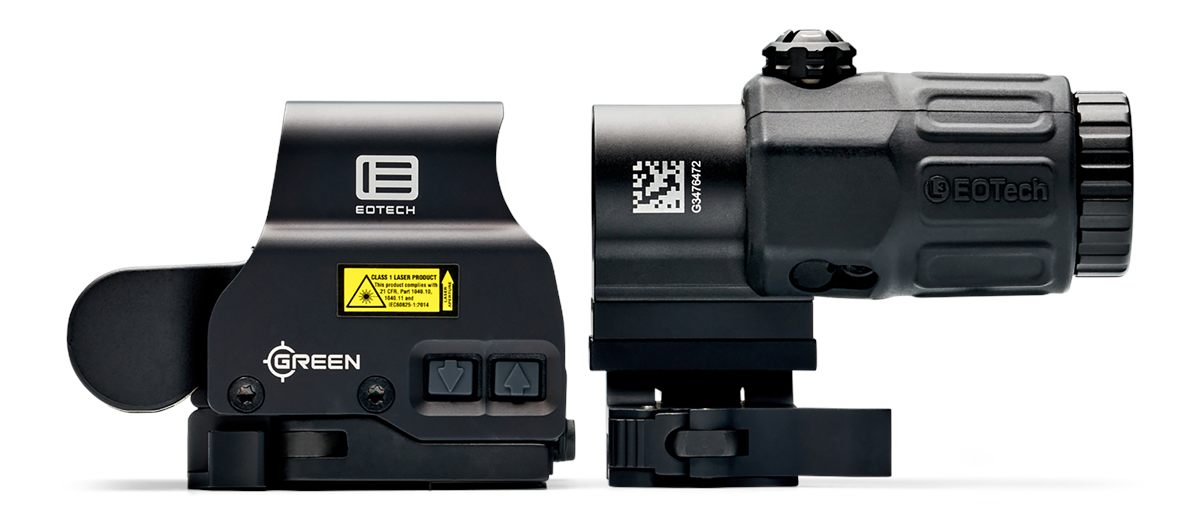 Eotech L 3 HHSGRN Green Express G33 Magnifier Matte Black 1x/3x 1.20in x 0.