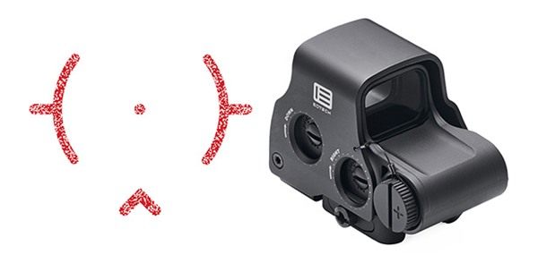 Eotech HWS EXPS3 DCR Reflex Sight Single CR123 battery Reticle QD Mount view 4