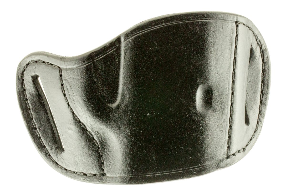 Bulldog Cases Black Molded Leather Belt Slide Holster (Medium)