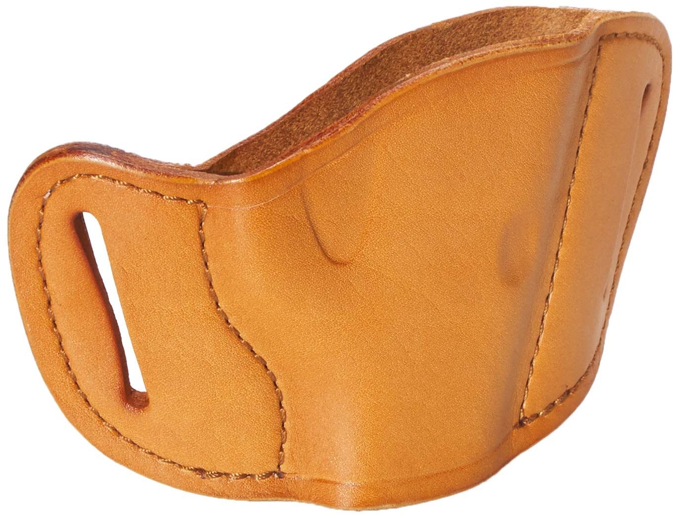 Bulldog Cases Tan Molded Leather Belt Slide Holster (Small)