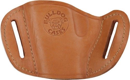 Bulldog Cases Tan Molded Leather Belt Slide Holster (Small) view 3