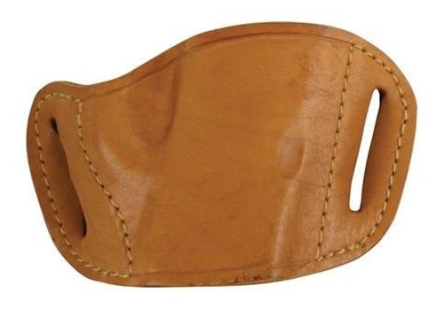 Bulldog Cases Tan Molded Leather Belt Slide Holster (Medium) view 4