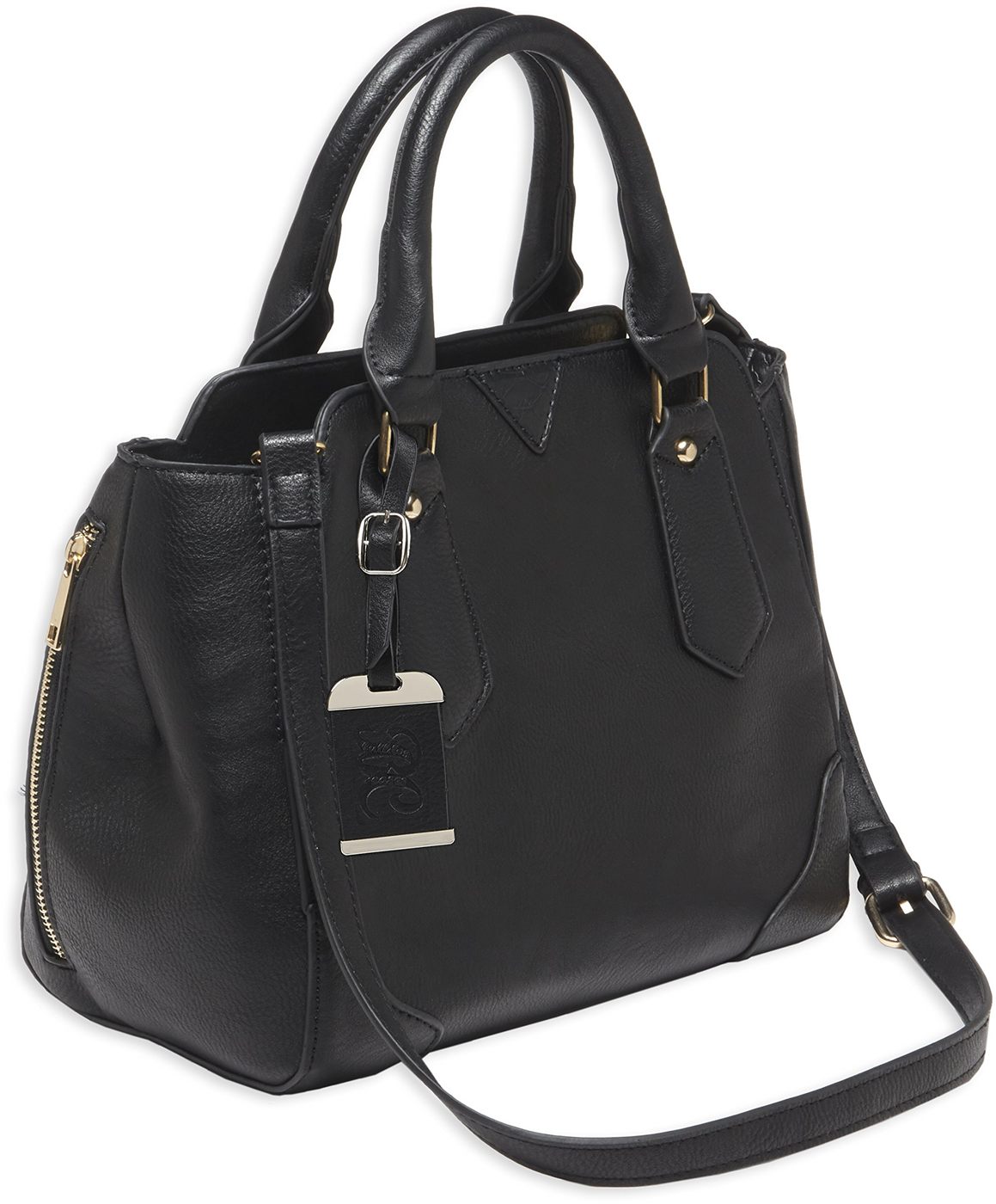 Bulldog Cases Satchel Style Purse with Holster, Black Trim, Medium