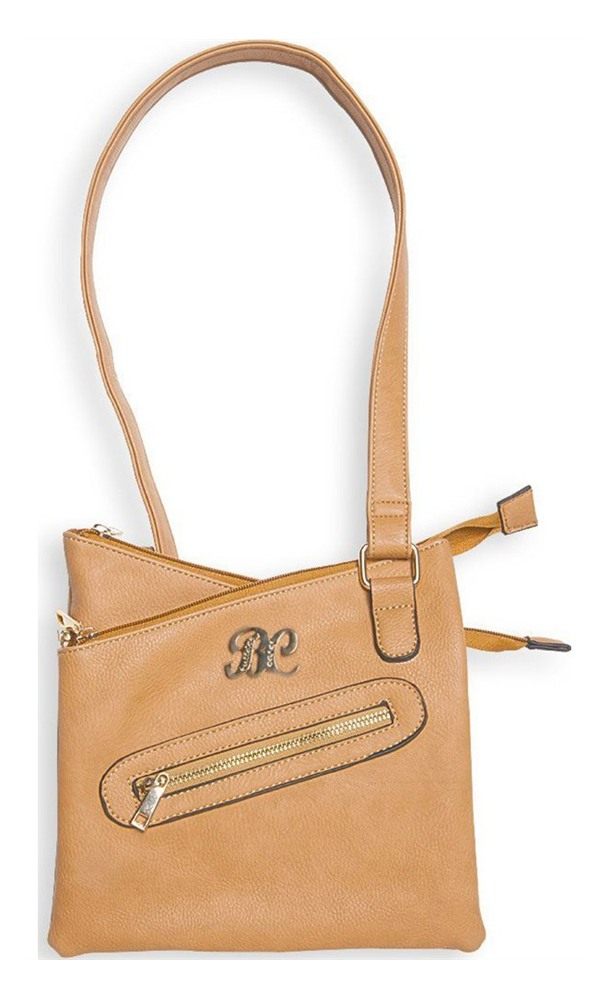 Bulldog Cases Cross Body Style Purse with Holster, Tan, Medium view 2