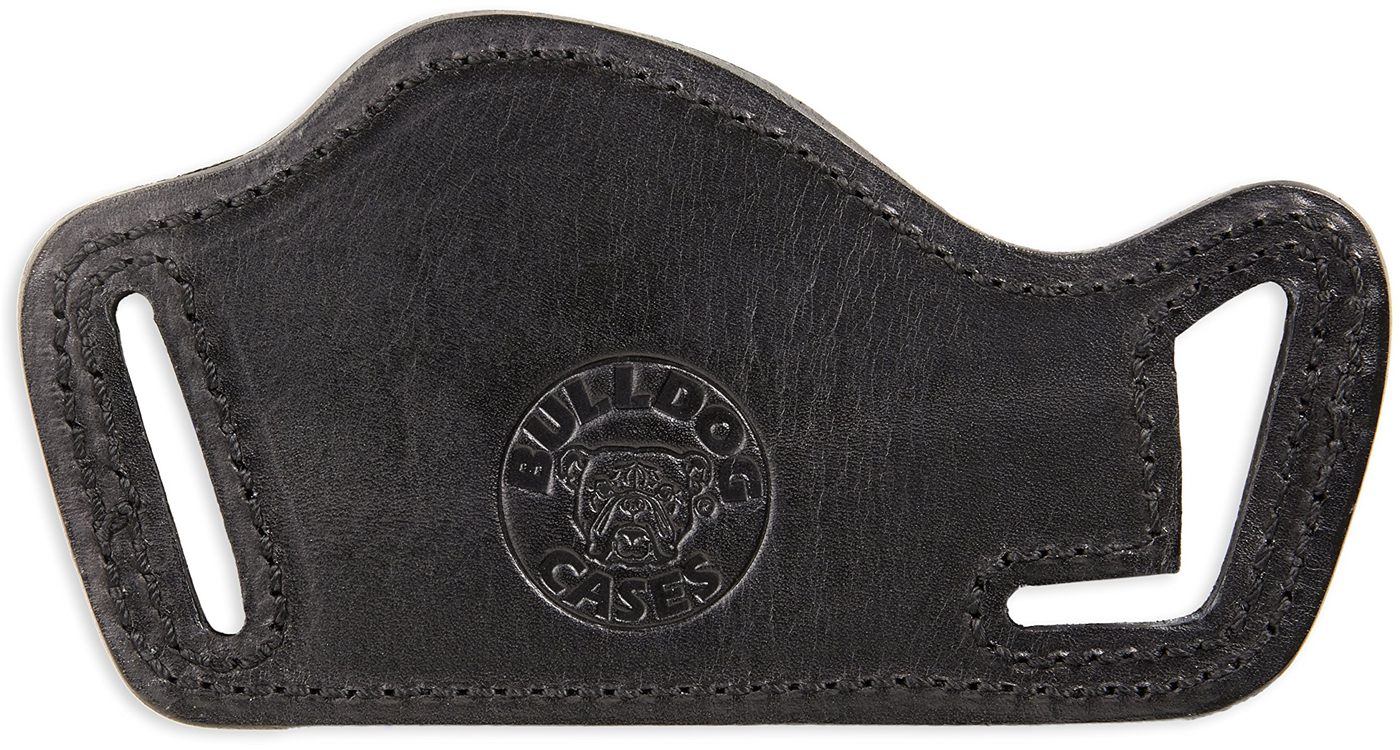 Bulldog Cases LF-L Leather Lay Flat Holster, Black, Right