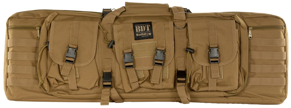 Bulldog Cases 37in Single Tactical CS 3 Large Accessory Pockets TAN
