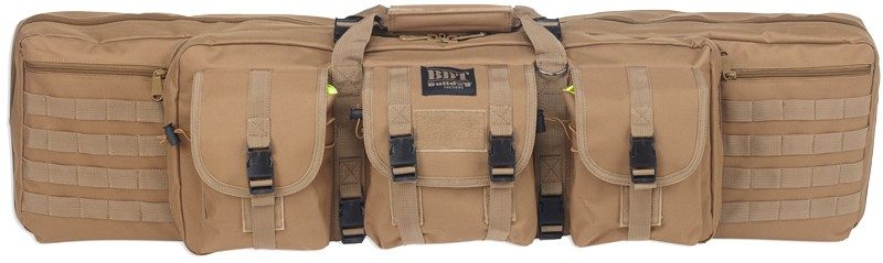 Bulldog Cases 37in Single Tactical CS 3 Large Accessory Pockets TAN view 2