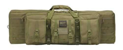 Bulldog Case BDT4037G Tactical Single Green Nylon, 3 Accessory Pockets, Del view 2