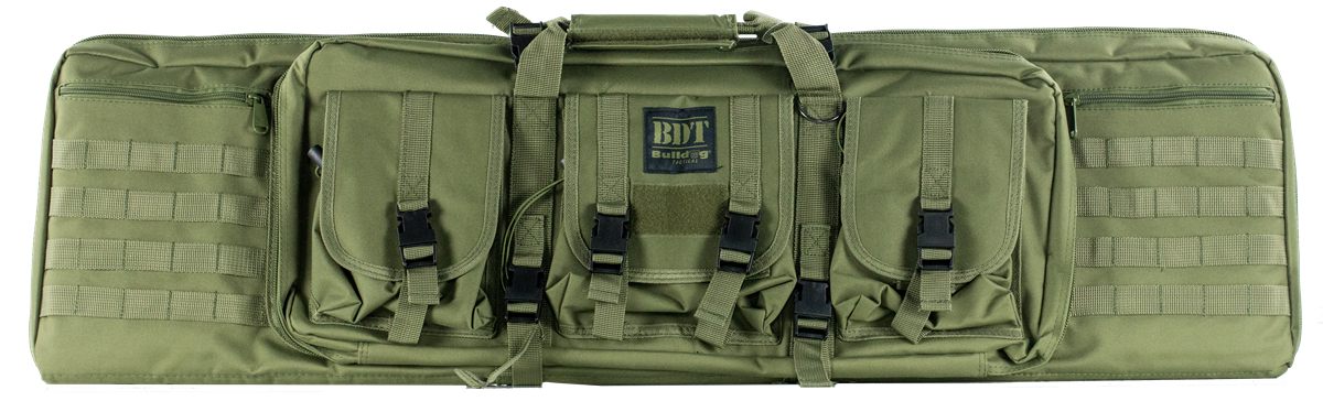 Bulldog Cases 43in Single Tactical CS 3 Large Accessory Pockets GRN