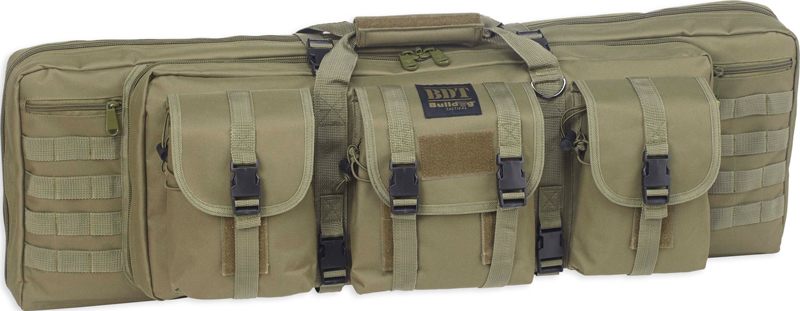 Bulldog Cases 43in Single Tactical CS 3 Large Accessory Pockets GRN view 2