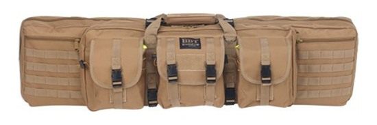 Bulldog Cases BDT6037T Tactical Double 37in Tan Nylon, 3 Accessory Pockets view 2