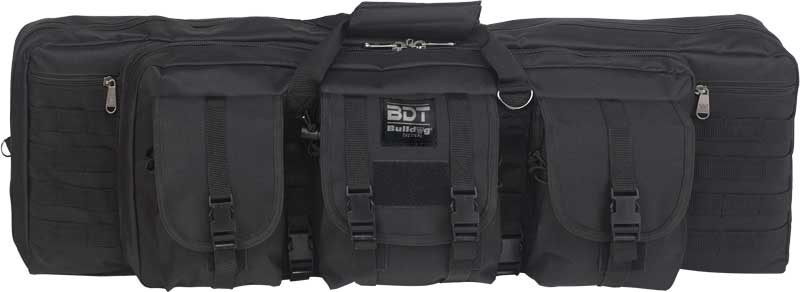 Bulldog Case BDT6043B Tactical Double 43in Black Nylon, 3 Accessory Pockets view 3