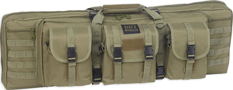 Bulldog Case BDT6043G Tactical Double 43in Green Nylon, 3 Accessory Pockets view 2