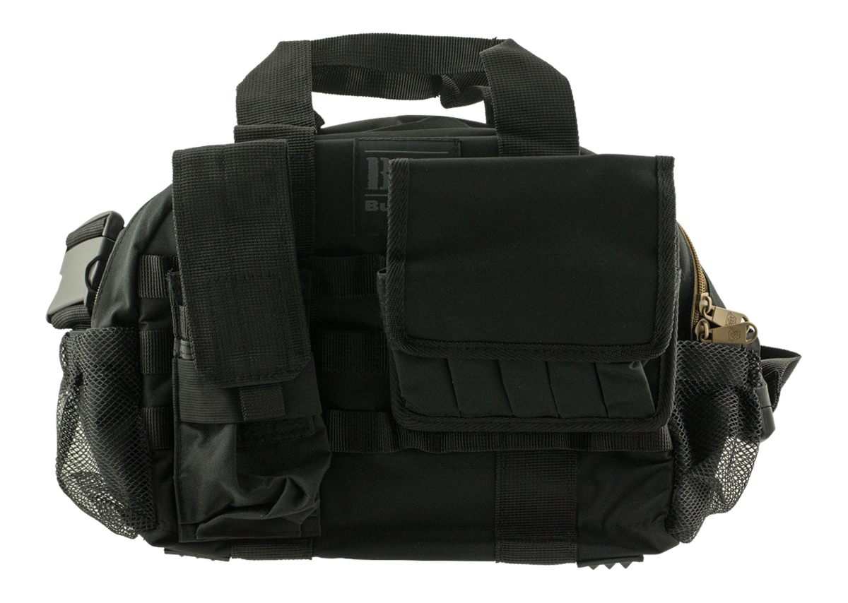 Bulldog Cases Tactical Range Bag with Molle Mag Pouches Black