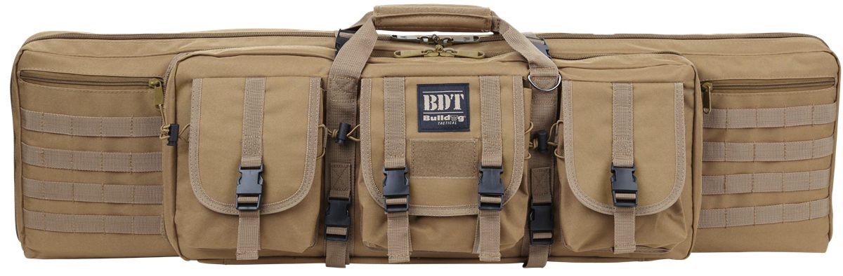 Bulldog Cases BDT3536T Tactical Single 36in Tan Nylon, 3 Accessory Pockets