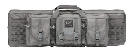 Bulldog Cases 43in 2 GUN Tactical CSE 3 Large Accessory Pockets Grey