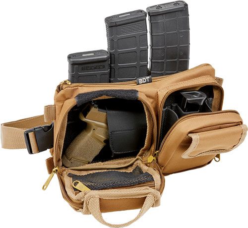 Bulldog Cases Bdt403T: Deluxe Satchel Go Bag/Waist Pack - Tan view 2