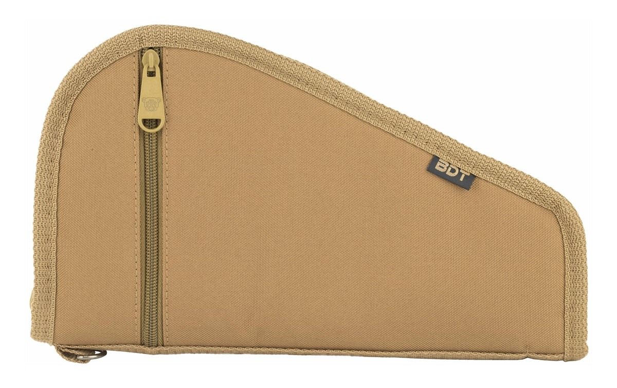Bulldog Cases BDT620T: Deluxe Pistol W/Pocket and Sleeve - Tan (12inX6in)
