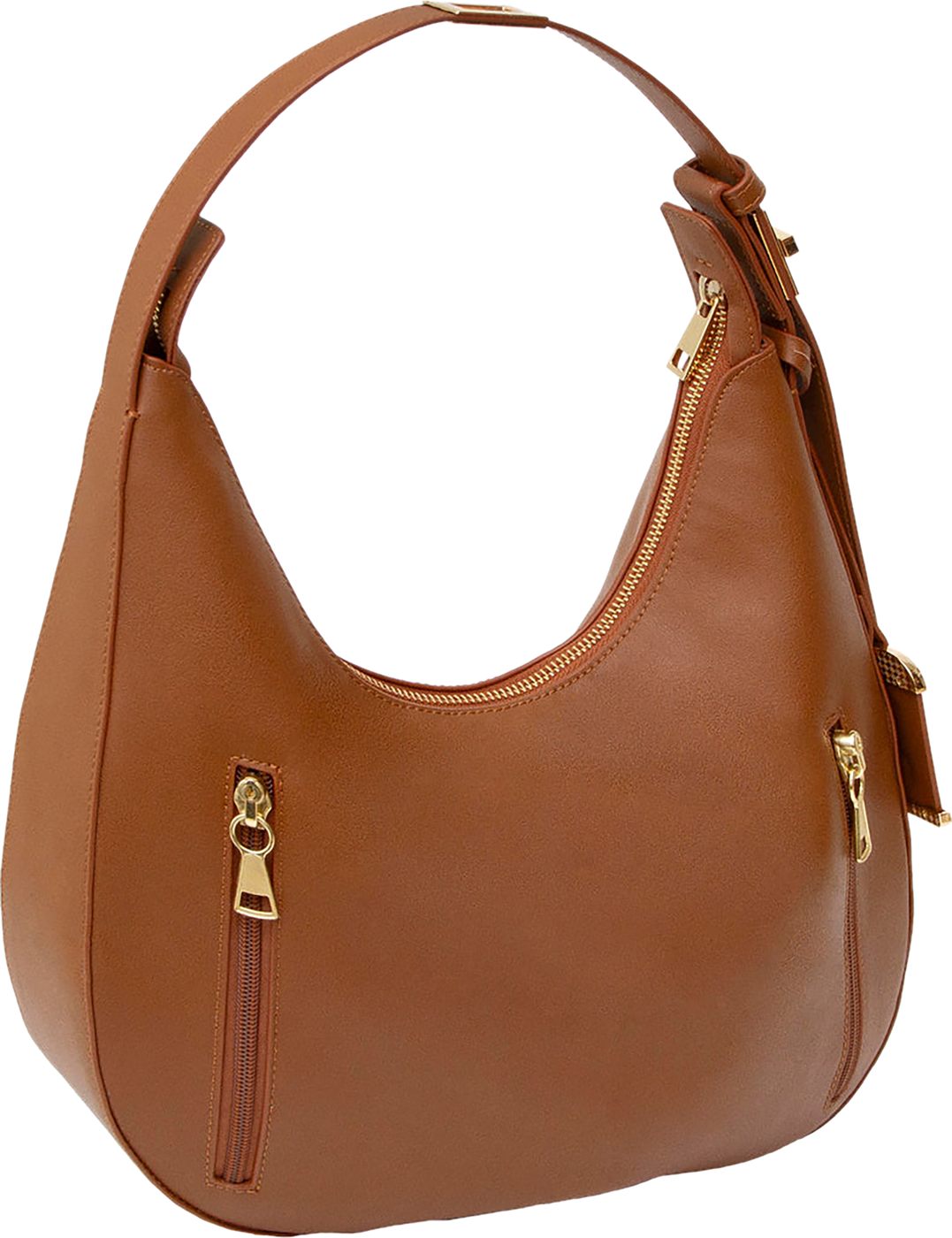 BDOG BDP-092 HOBO STYLE SHOULDER BAG - COGNAC