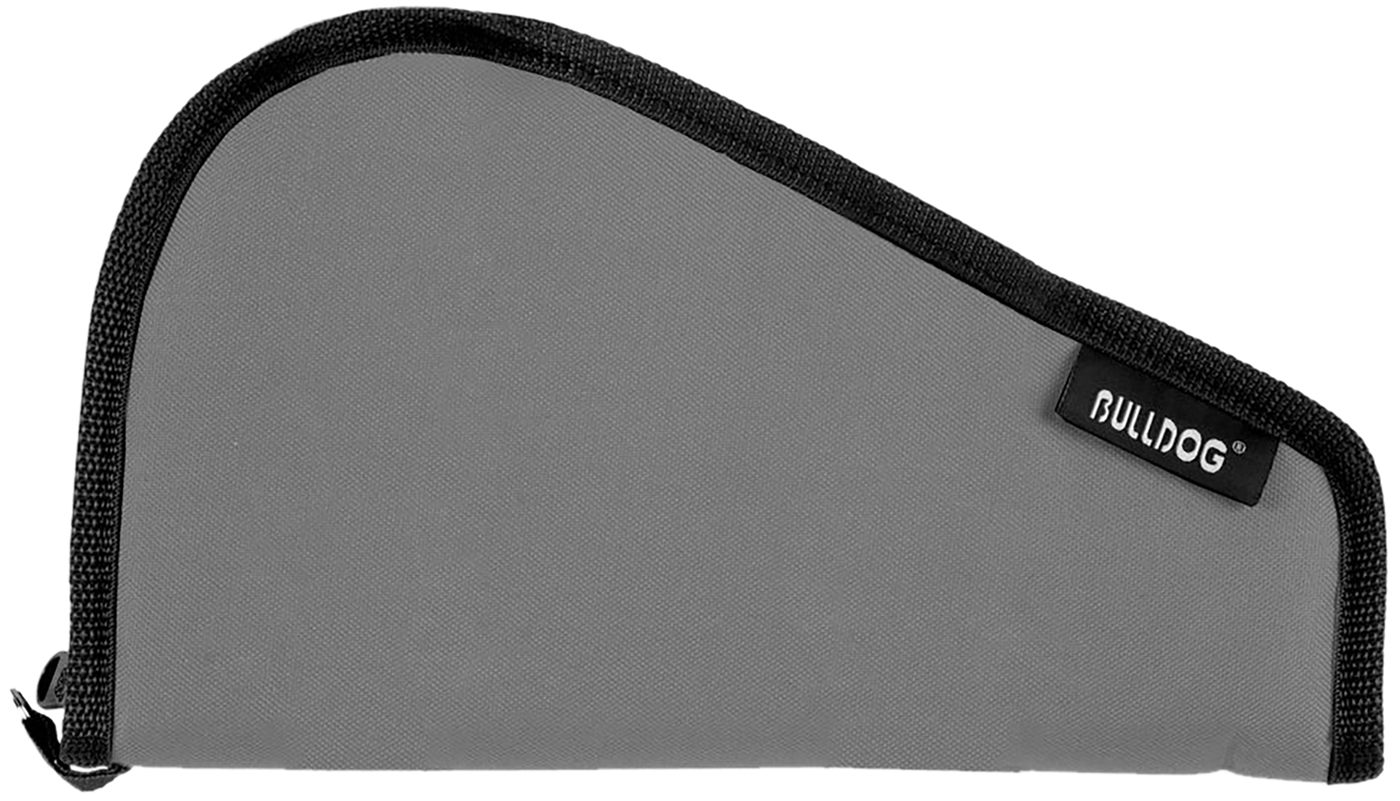Bulldog Cases BD611 Pistol Rug Medium Black/Gray Nylon Holds Handgun
