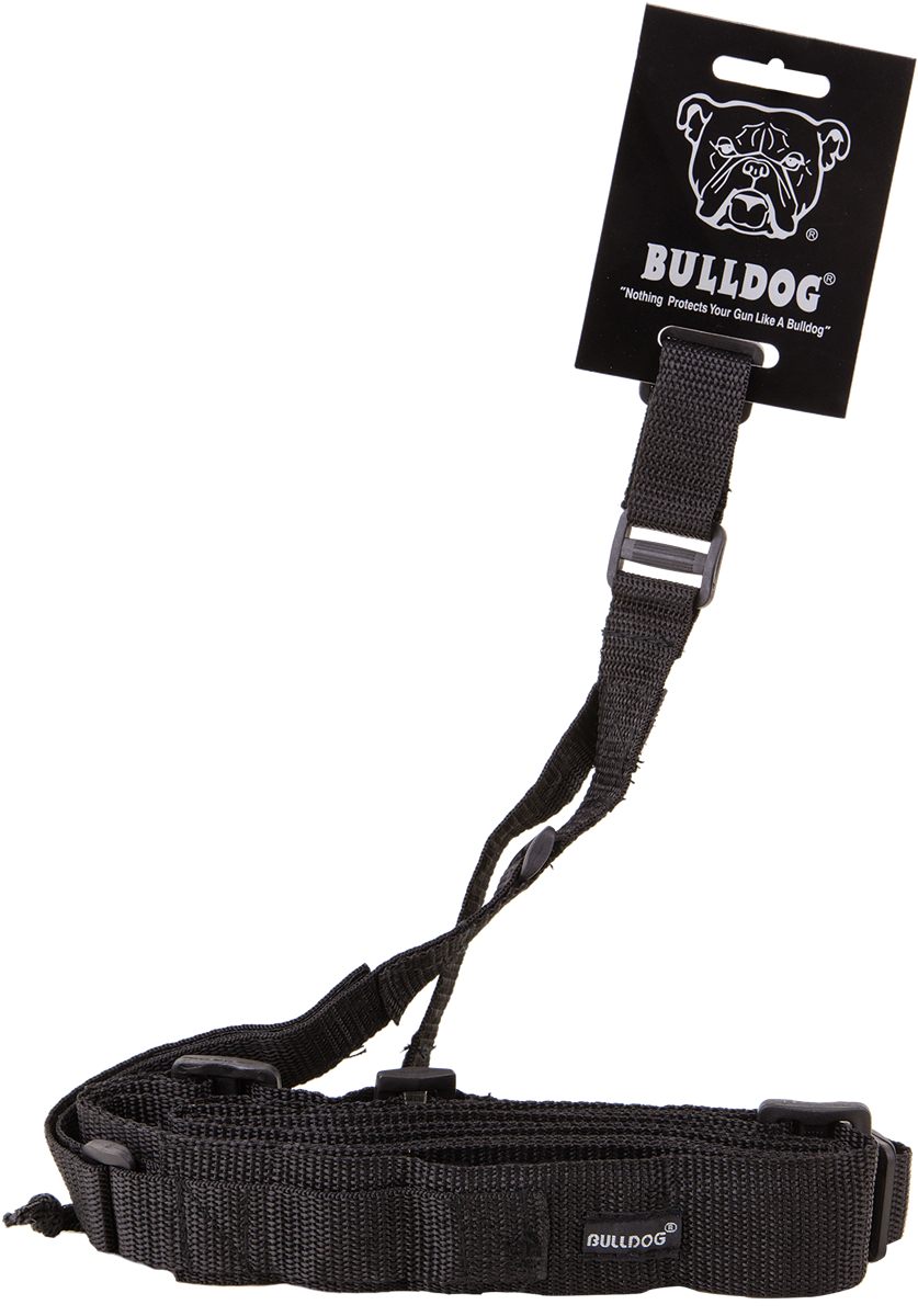 Bulldog Case BD825 Tactical Adjustable 3 Point Sling Black Nylon Webbing