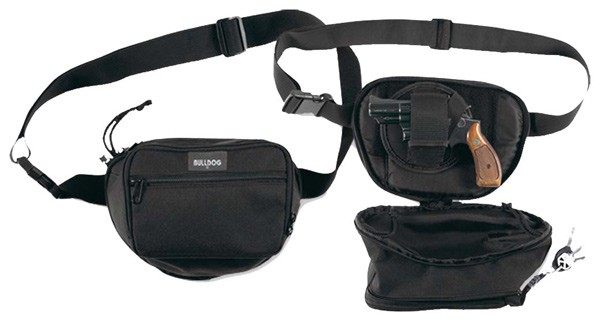 Bulldog Cases Black Fanny Pack with Trim (Small) view 3