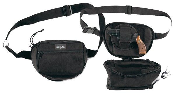 Bulldog Cases Black Fanny Pack with Trim (Medium) view 3