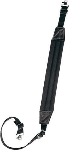 Bulldog Black Deluxe Padded 1in Rifle Sling W/ Swivels