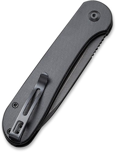 Civivi Knife Elementum 3.47in Black G-10/Black Stonewash