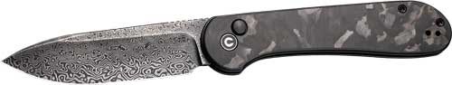 Civivi Knife Elementum 3.47in Marble Carbon Fiber/BLK Stnwsh