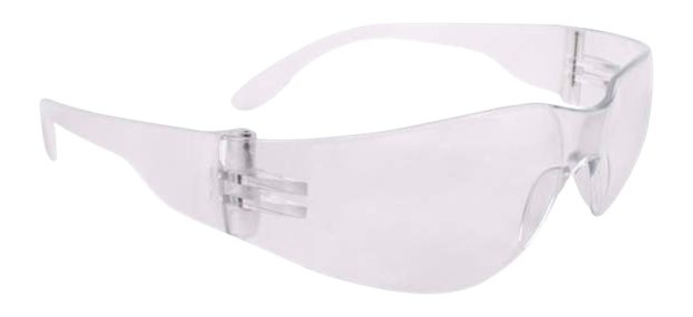 Radians Clear Safety Glasses, Scratch-Resistant, Wraparound, One Size view 2