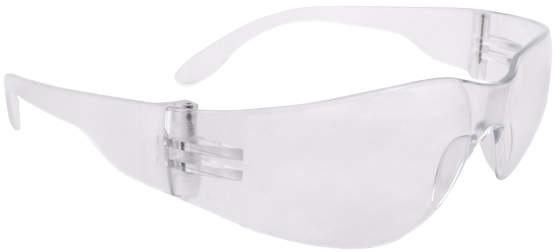 Radians Clear Safety Glasses, Scratch-Resistant, Wraparound, One Size view 3