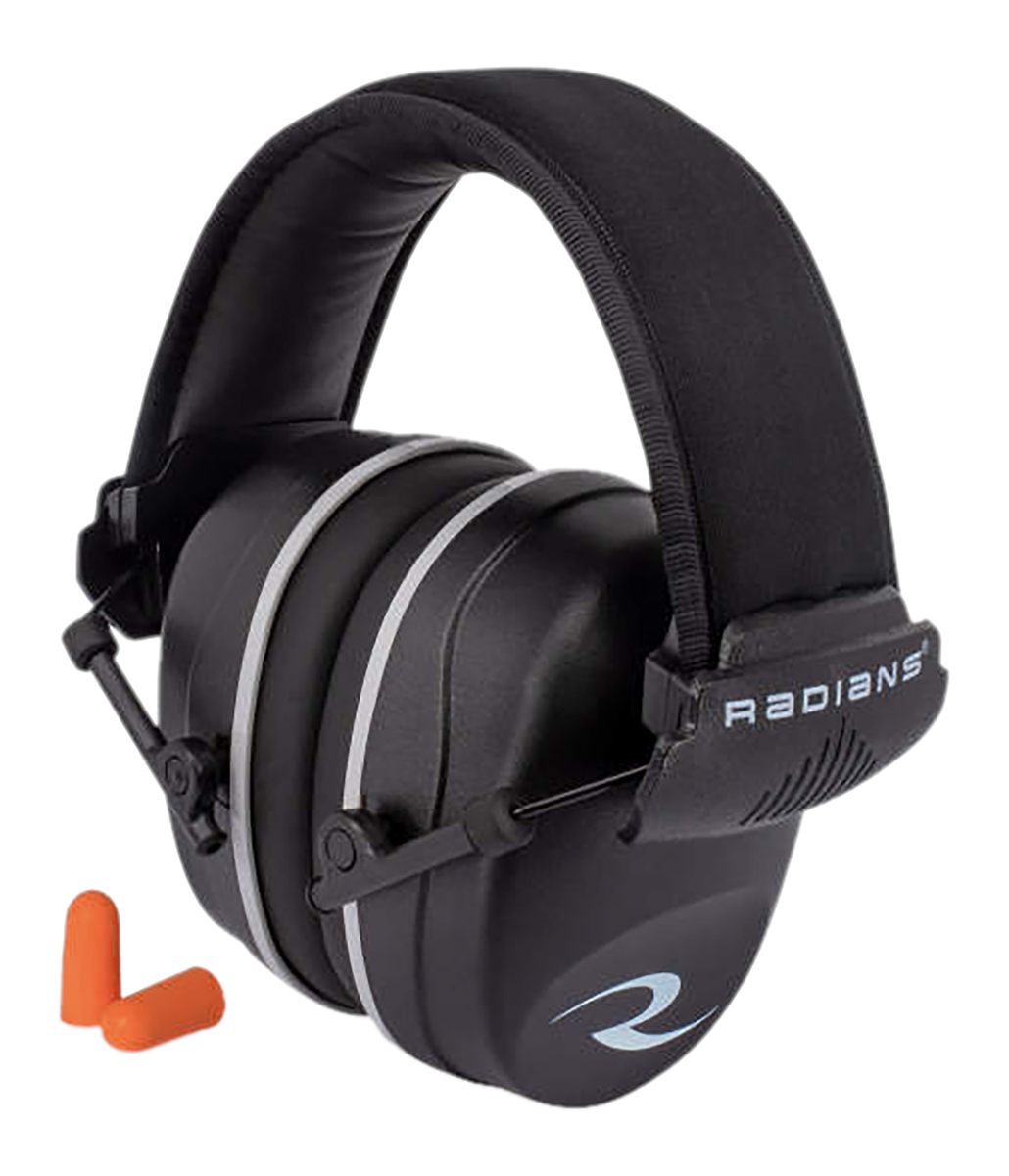 Radians R2500CS Passive Earmuff and Resistor 32 earplug Combo, Black, One S