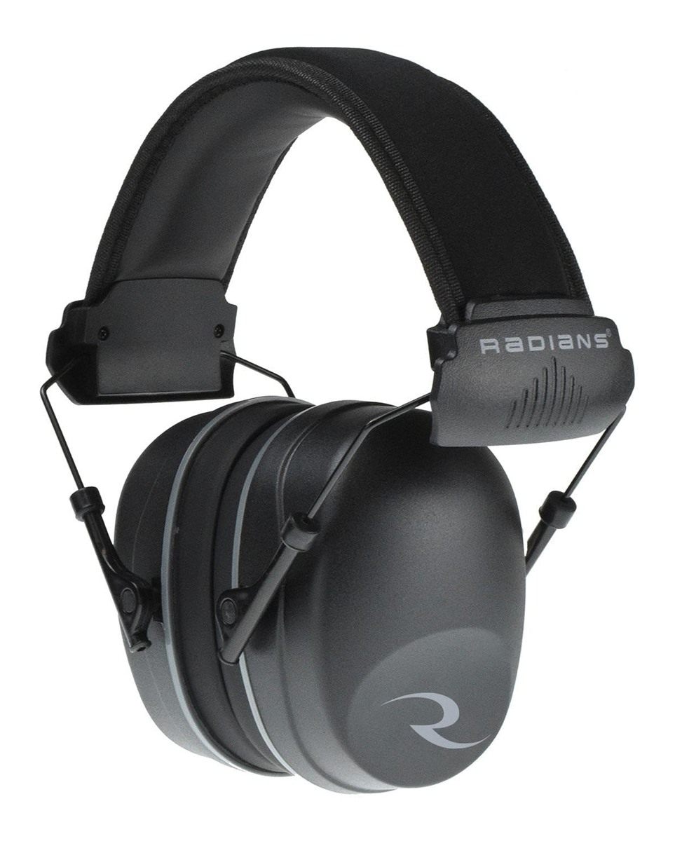 Radians R2500CS Passive Earmuff and Resistor 32 earplug Combo, Black, One S view 2