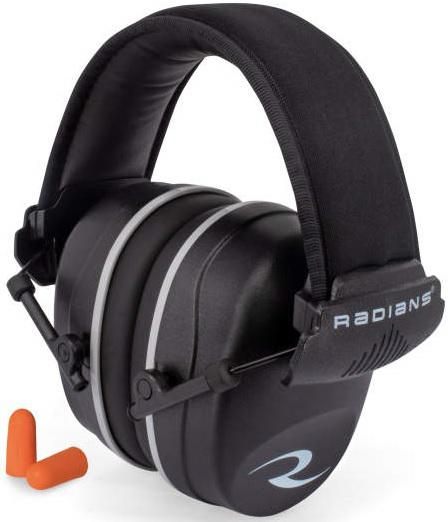 Radians R2500CS Passive Earmuff and Resistor 32 earplug Combo, Black, One S view 3